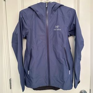 Arc’teryx Zeta SL Rain Jacket Size XS Coat Women’s Purple Blue Cobalt Moon